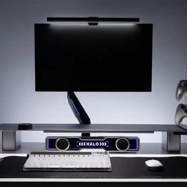 Alt view image 3 of 7 - Desky Dual Zone Monitor Light Bar