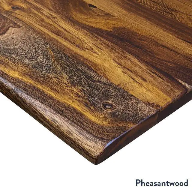 Alt view image 5 of 7 - Desky Dual Hardwood Sit Stand Desk - Teak / 60 x 30 inches / Gray