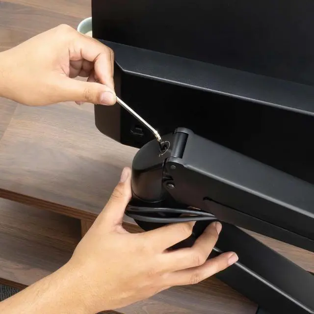 Alt view image 7 of 7 - Desky Dual Monitor Arm - Black