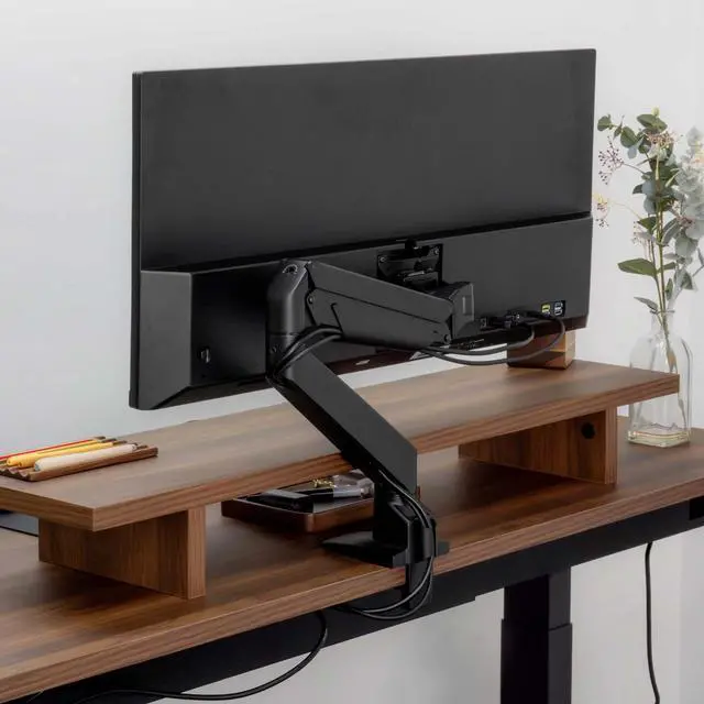 Alt view image 5 of 7 - Desky Heavy Duty Single Monitor Arm (24lbs+) - White