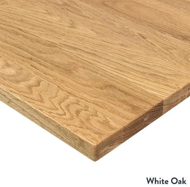 Alt view image 7 of 7 - Desky Hardwood L-Shape Sit Stand Desk - White Oak / 72 x 30 x 70 x 24 in / Matte Black