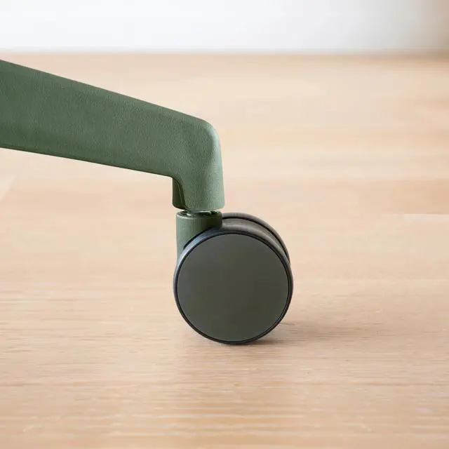 Alt view image 7 of 7 - Desky Evoque Low Back Office Chair - White / Drafting Kit