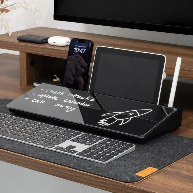 Alt view image 6 of 7 - Desky Desktop Whiteboard - Black