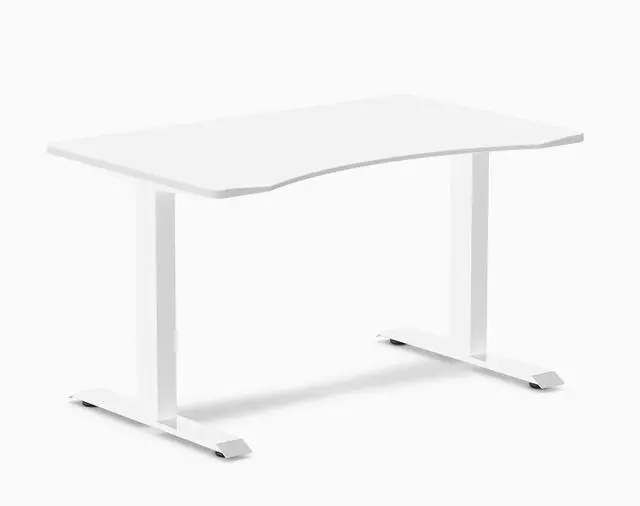 Main image of Desky Zero Ergo Edge Office Desk - White / 48 x 30 in / White
