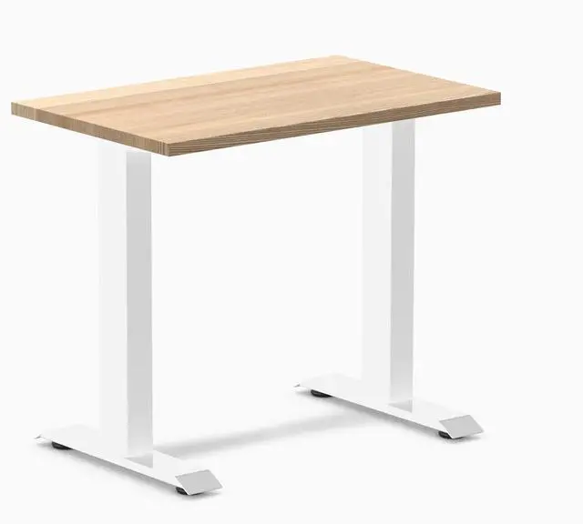 Main image of Desky Zero Mini Hardwood Office Desk - White Ash / 32 x 20 in / White