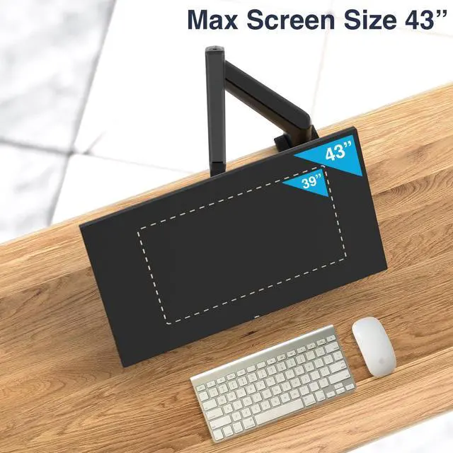 Main image of Desky Heavy Duty Single Monitor Arm (24lbs+) - Space Grey