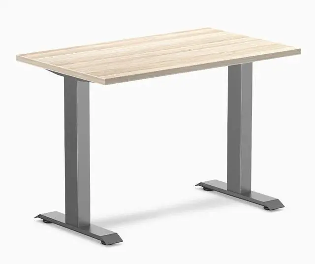 Main image of Desky Zero Mini Office Desk - Classic Oak / 40 x 24 in / Space Gray