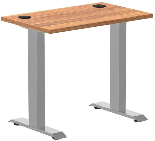 Main image of Desky Zero Mini Office Desk - Prime Oak / 32 x 20 in / Grey