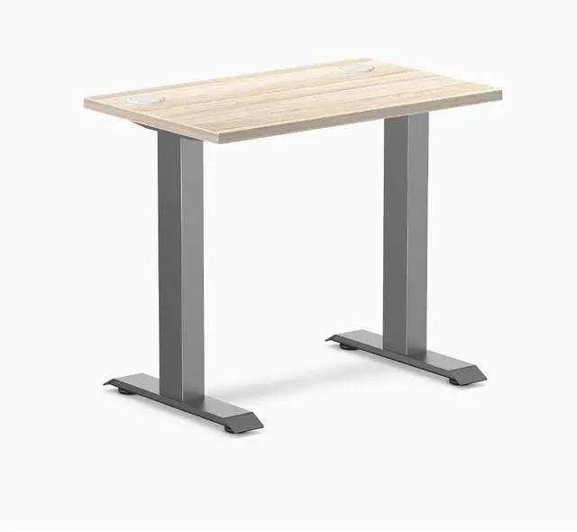 Main image of Desky Zero Mini Office Desk - Classic Oak / 32 x 20 in / Space Gray