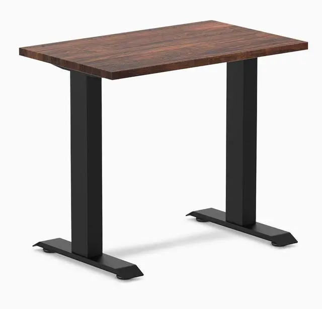 Alt view image 2 of 7 - Desky Zero Mini Softwood Office Desk - American Rustic Pine / 40 x 24 in / White