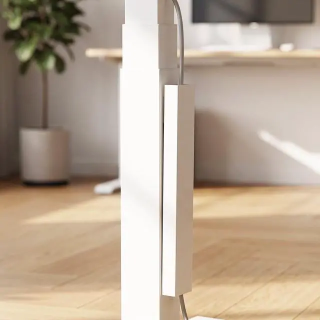 Alt view image 3 of 7 - Desky Magnetic Cable Management - White / Single