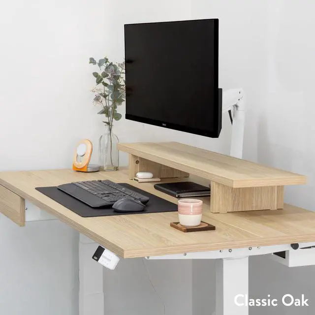 Alt view image 5 of 7 - Desky Dual Laminate Sit Stand Desk - Black / 78.7 x 29.5 in / Matte Black