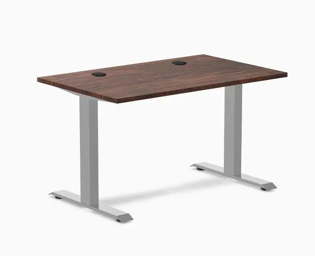 Main image of Desky Zero Softwood Office Desk - American Rustic Pine / 48 x 30 in / Grey