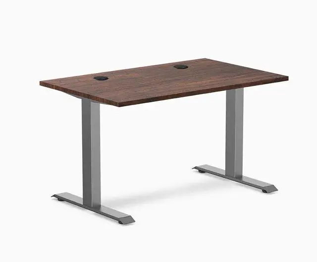 Main image of Desky Zero Softwood Office Desk - American Rustic Pine / 48 x 30 in / Space Gray