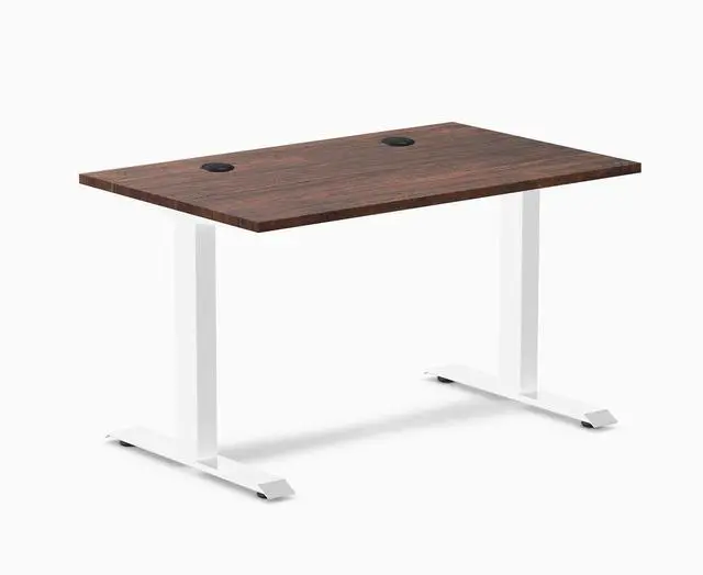 Main image of Desky Zero Softwood Office Desk - American Rustic Pine / 48 x 30 in / White