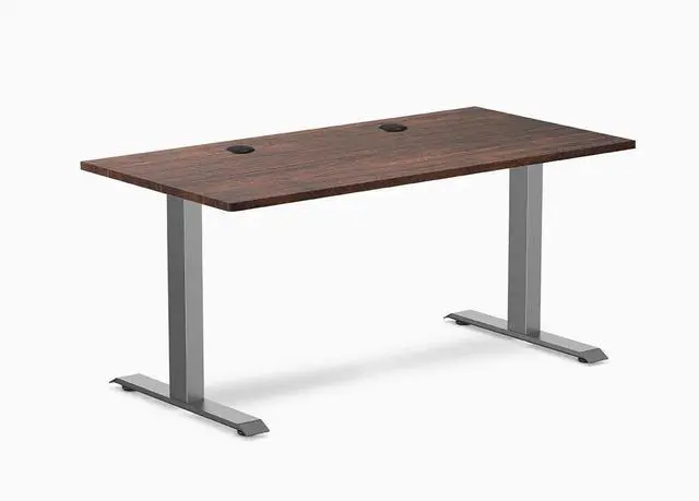 Main image of Desky Zero Softwood Office Desk - American Rustic Pine / 48 x 30 in / Space Gray