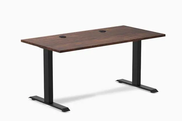 Main image of Desky Zero Softwood Office Desk - American Rustic Pine / 48 x 30 in / Matte Black