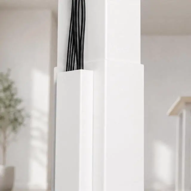 Alt view image 5 of 7 - Desky Magnetic Cable Management - Black / Dual