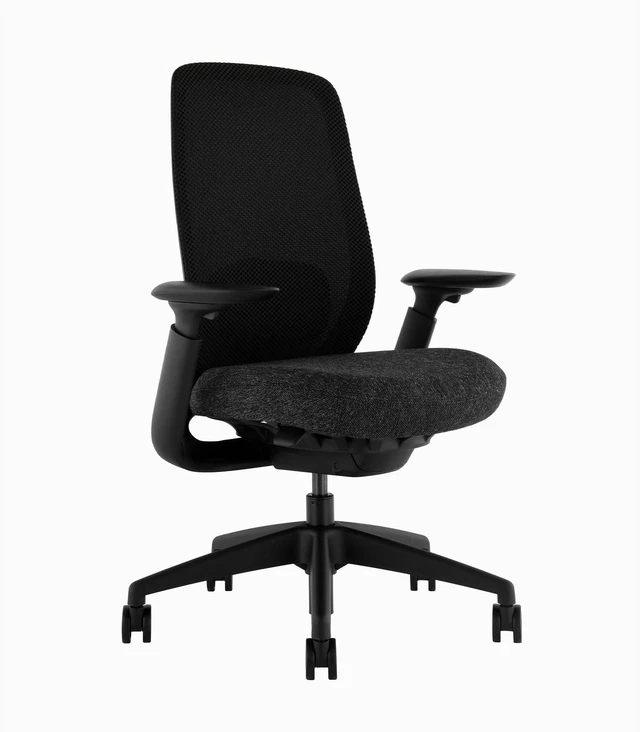 Main image of Desky Sereno Ergonomic Office Task Chair - Black / No Headrest
