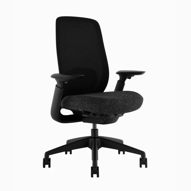 Alt view image 2 of 6 - Desky Sereno Ergonomic Office Task Chair - Dark Green / No Headrest