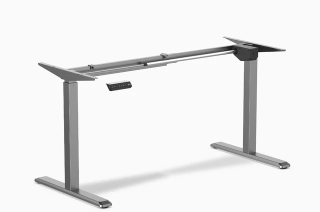 Alt view image 4 of 6 - Desky Single Sit Stand Desk Frame - White