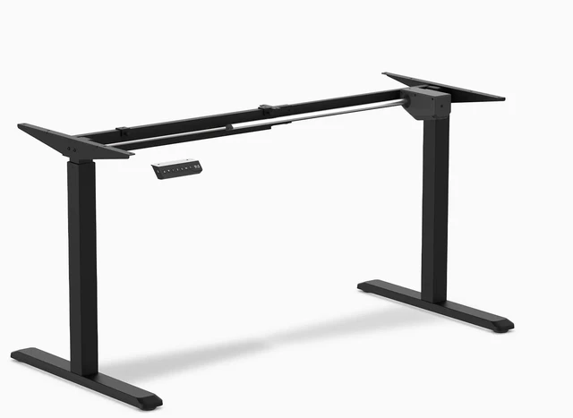 Alt view image 5 of 6 - Desky Single Sit Stand Desk Frame - White