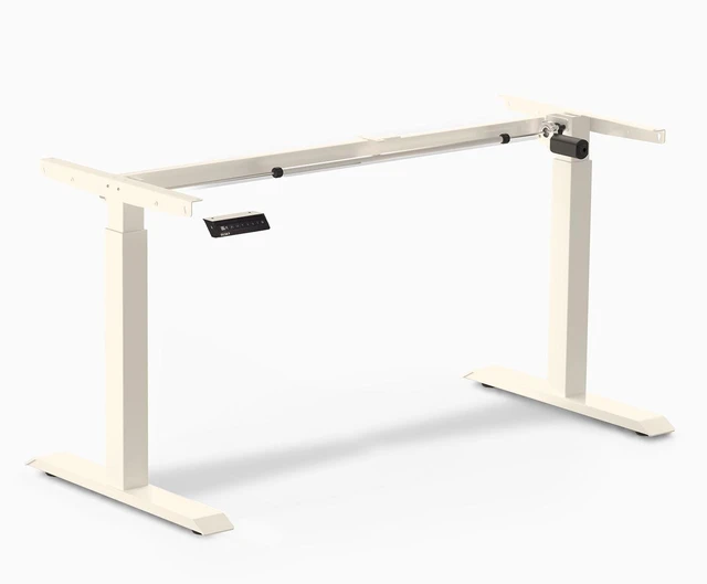 Alt view image 6 of 6 - Desky Single Sit Stand Desk Frame - White