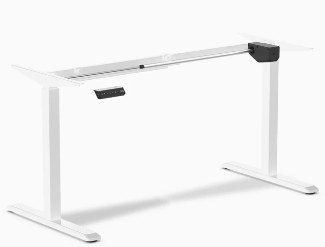 Main image of Desky Single Sit Stand Desk Frame - White
