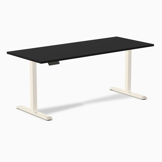 Alt view image 8 of 8 - Desky Single Sit Stand Desk - Black / 70.9 x 29.5 inches / Wheat