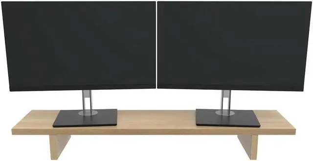 Main image of Desky Monitor Stand - Teak Hardwood