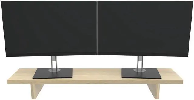 Main image of Desky Monitor Stand - Classic Oak Laminate