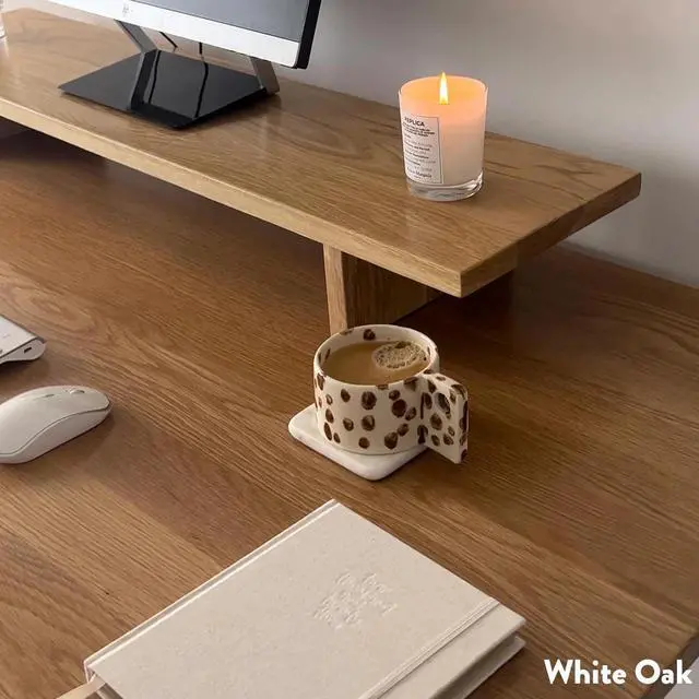 Alt view image 5 of 14 - Desky Monitor Stand - Dark Walnut Rubberwood