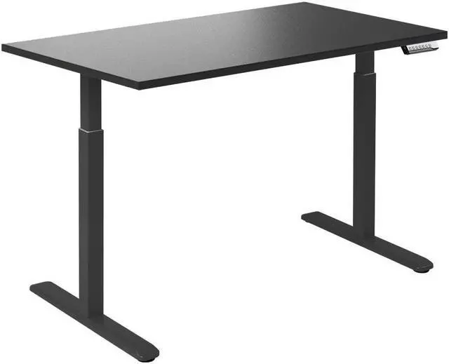 Alt view image 8 of 14 - Desky Single Sit Stand Desk - Black / 59 x 29.5 in / Black