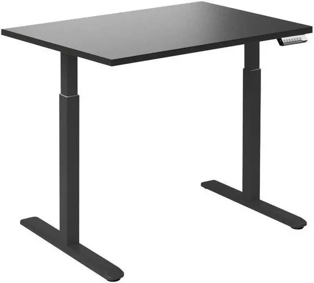 Alt view image 8 of 14 - Desky Single Sit Stand Desk - Black / 47.2"x29.5" / Black
