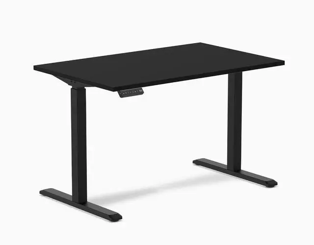 Alt view image 10 of 14 - Desky Single Sit Stand Gaming Desk - White / 59.1" x 29.5" / White