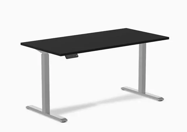 Alt view image 14 of 14 - Desky Single Sit Stand Gaming Desk - Black / 47.2" x 29.5" / Black