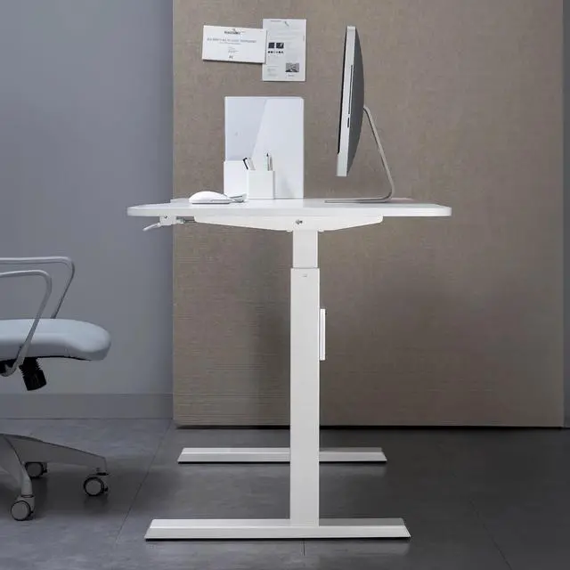 Alt view image 6 of 7 - Desky Air Lift Zero Sit Stand Desk - Black / 57.1 x 28.7 inches / Black