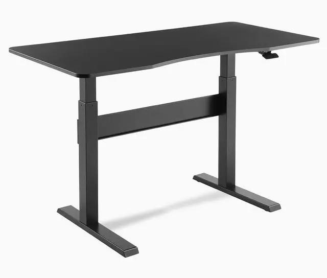 Main image of Desky Air Lift Zero Sit Stand Desk - Black / 57.1 x 28.7 inches / Black