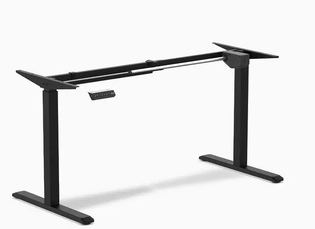 Main image of Desky Single Sit Stand Desk Frame - Matte Black