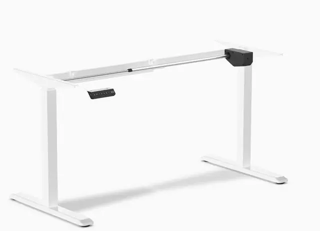 Alt view image 6 of 12 - Desky Single Sit Stand Desk Frame - Matte Black