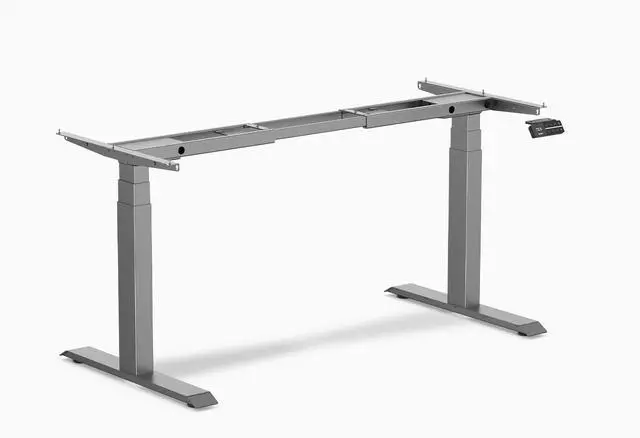 Alt view image 4 of 5 - Desky Dual Sit Stand Desk Frame - White
