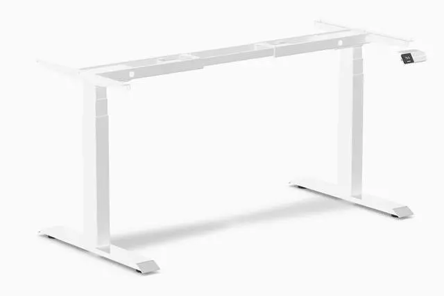 Main image of Desky Dual Sit Stand Desk Frame - White