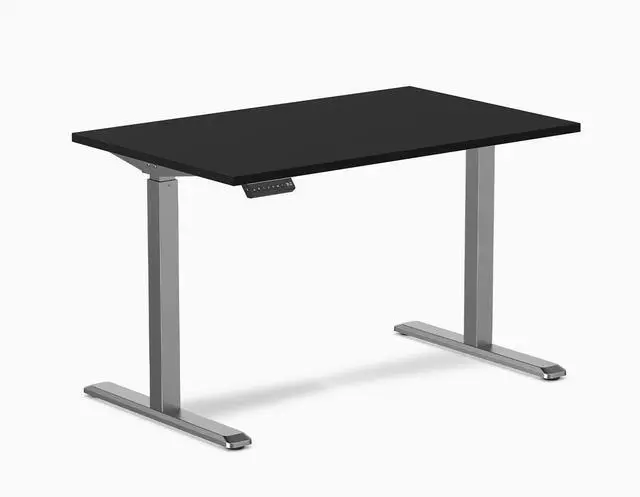 Alt view image 2 of 14 - Desky Single Sit Stand Desk - Black / 47.2"x29.5" / Space Gray