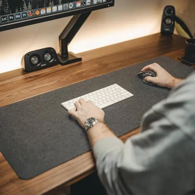 Alt view image 4 of 14 - Desky Felt Desk Pad - Large 120x60cm