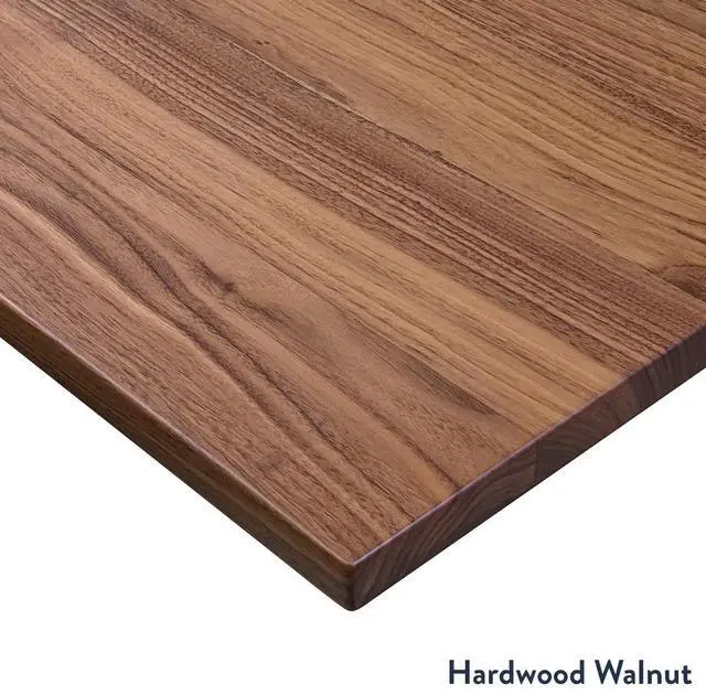 Alt view image 3 of 7 - Desky Dual Mini Hardwood Sit Stand Desk - Pheasantwood / 40 x 24 inches / Space Grey