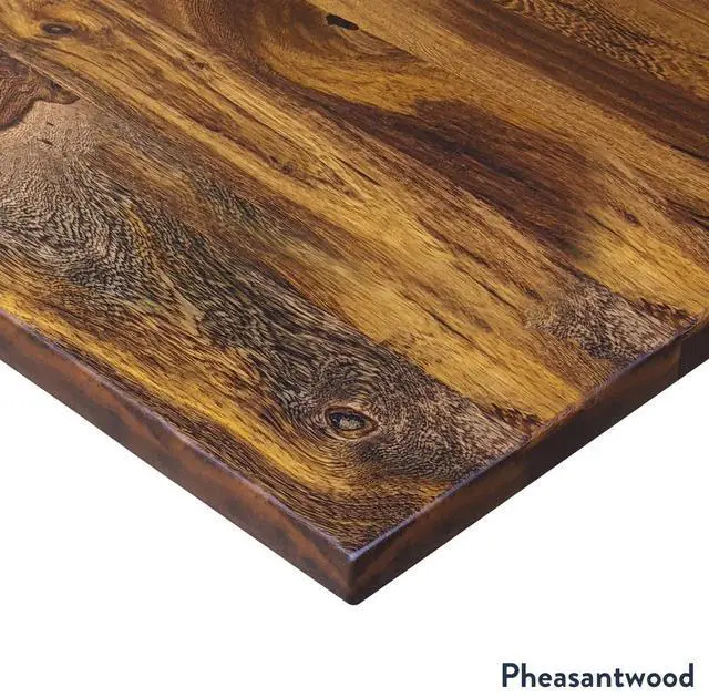 Alt view image 4 of 7 - Desky Dual Mini Hardwood Sit Stand Desk - Pheasantwood / 40 x 24 inches / Space Grey