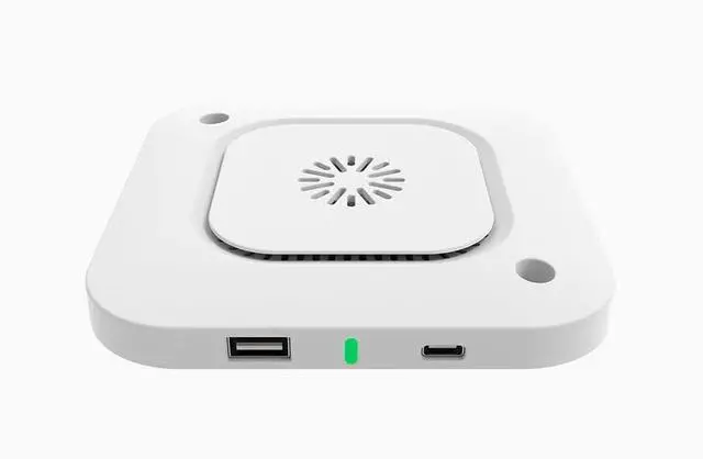 Alt view image 5 of 6 - Desky Hidden Under Desk Wireless Charger - White