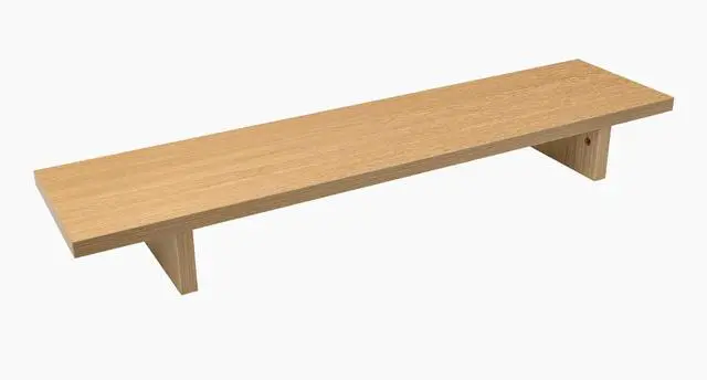 Main image of Desky Minimal Monitor Stand - Select Beech Laminate