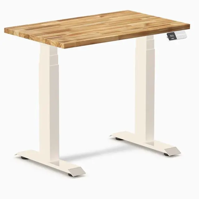 Main image of Desky Dual Mini Hardwood Sit Stand Desk - Acacia / 32 x 20 inches / Wheat