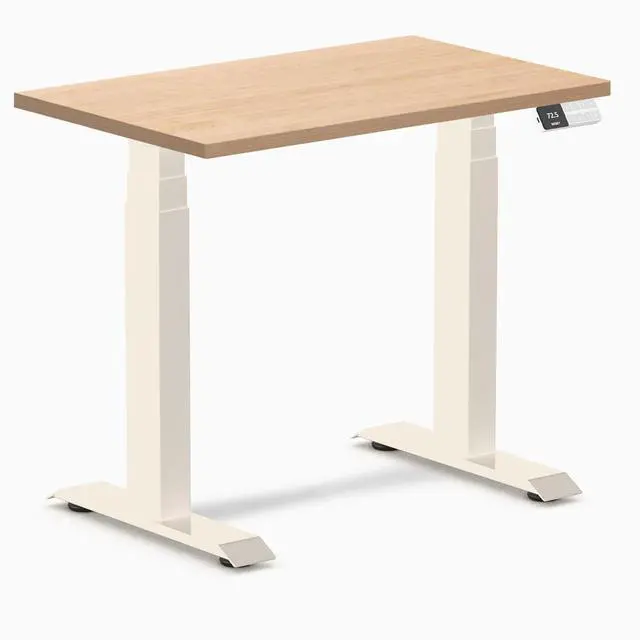 Main image of Desky Dual Mini Hardwood Sit Stand Desk - Maple / 32 x 20 inches / Wheat